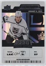 2022 Upper Deck Credentials Debut Ticket Access 99/999 Tier 1 Jacob Moverare fv4