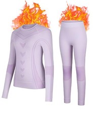 Thermal Underwear for Athletic Thermals Top and Bottom Set Boys Girls Long Jo...