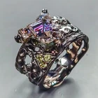 Fine jewelry Natural Bismuth Ring 925 Sterling Silver Size 8 /R447318