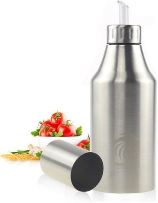 Stilvolle Edelstahl Ölflasche 1000ml - Für sauberes und kontrolliertes Ausgießen