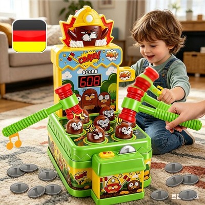 Whack Spiel,Schlag den Maulwurf Elektronisches Mini Arcade Spiel,Kinder Geschenk