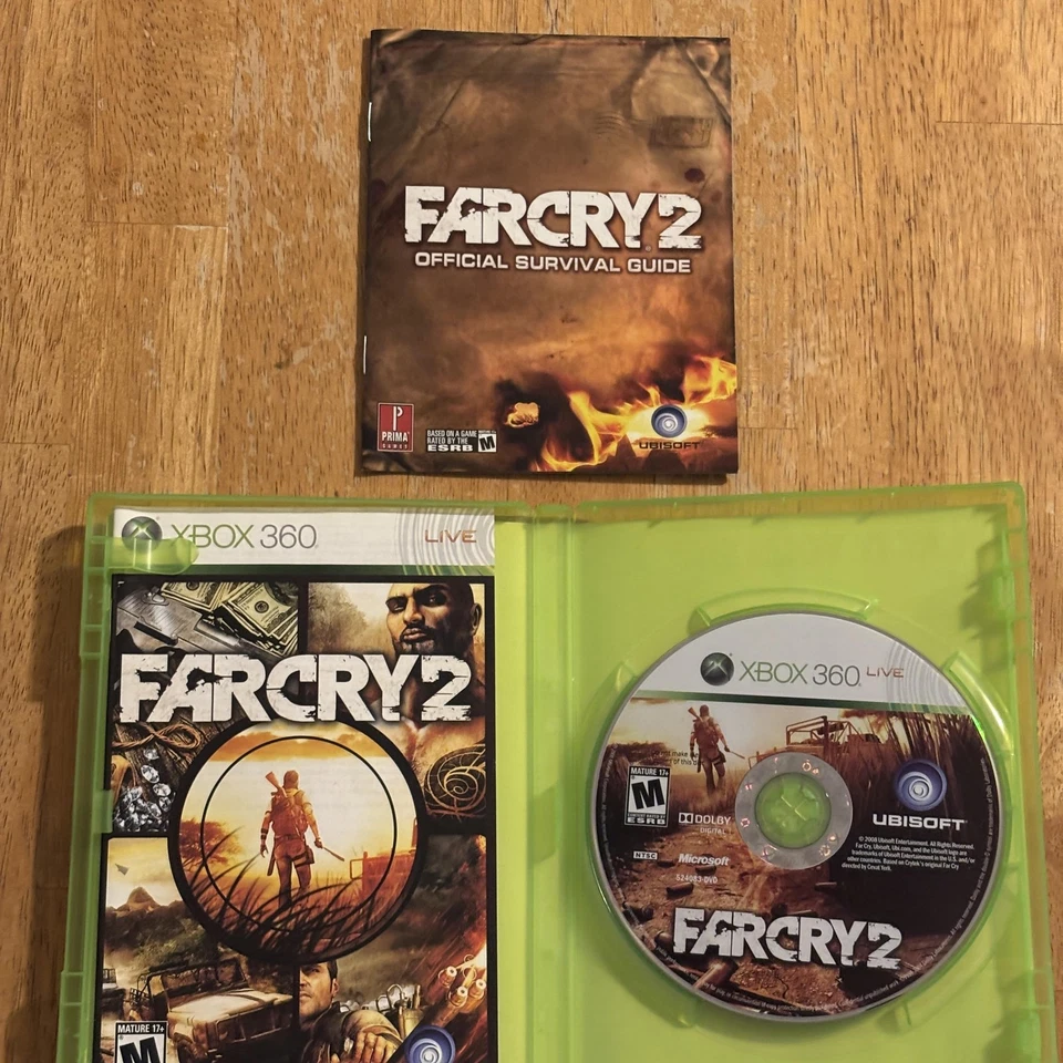 Far Cry 2 Xbox 360 Videojuego Completo con Manual Best Buy Exclusivo Ubisoft Foto 3 de 3