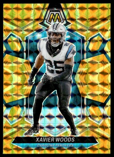 2024 Panini Mosaic Yellow Prizm Xavier Woods Carolina Panthers #34