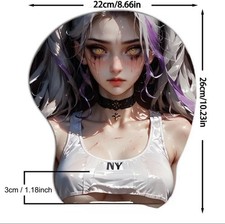 Anime 3D Mousepad Silicone Wrist Pad Gaming Mouse Pad