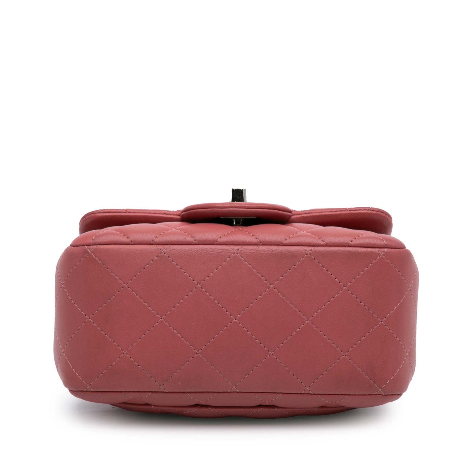 Authenticated Chanel Mini Square Classic Lambskin… - image 3