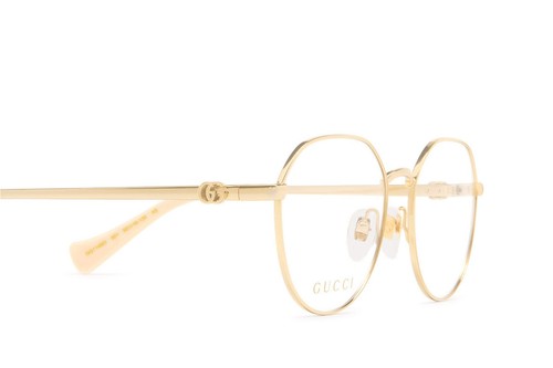 Gucci GG1145O Eyeglasses Women Gold Round 50mm New 100% Authentic - Picture 4 of 12