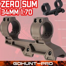 EVOLUTIONGEAR Zero Summit Mount  1.70 inch 34mm Tube Rifle Scope Mount BK