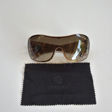 Versace Medusa MOD 2082 Brown Sunglasses Y2K Designer Italy Rare