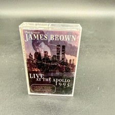 James Brown Live at the Apollo 1995 Cassette Tape OS Clear Excellent Funk Soul