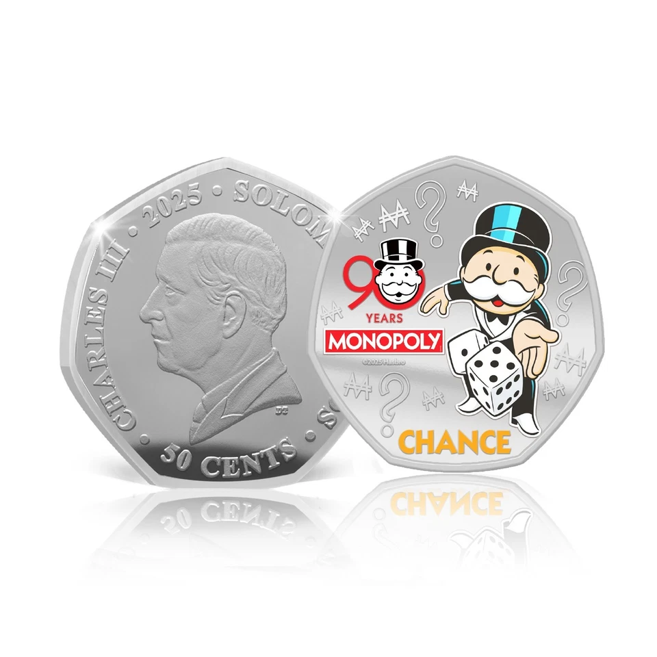 Monopoly 90th Anniversary 2025 Commemorative Silver Coin Set in Collector Folder - Image 3 of 4