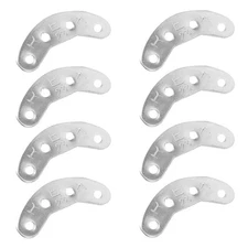 4 Pairs Sole Repair Pad Shoe Heel Taps Plate Replacement Boot Plates