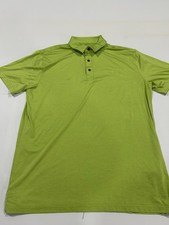 Ariat Polo Shirt Mens L Green Tek Short Sleeve Performance Casual Career Office
