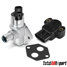 2Pcs Idle Air Control Valve & Throttle Position Sensor for Ford Crown Victoria