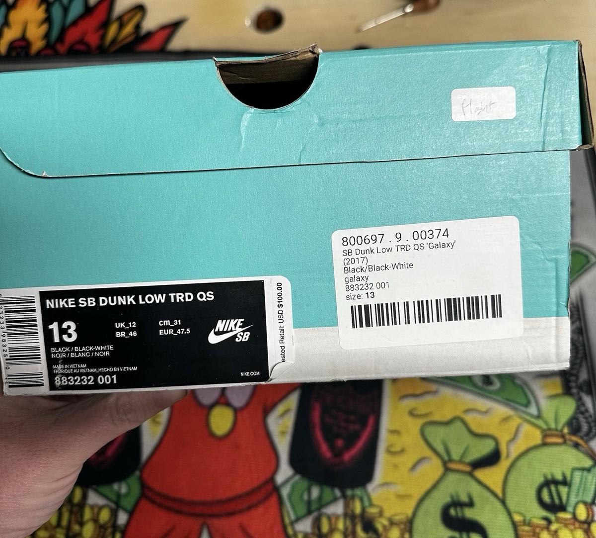 Size 13 - Nike SB Dunk TRD QS Low Galaxy for sale online | eBay