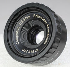 SCHNEIDER 60MM F/5.6 COMPONON ENLARGER LENS WITH RETAINING RING CLEAN GLASS