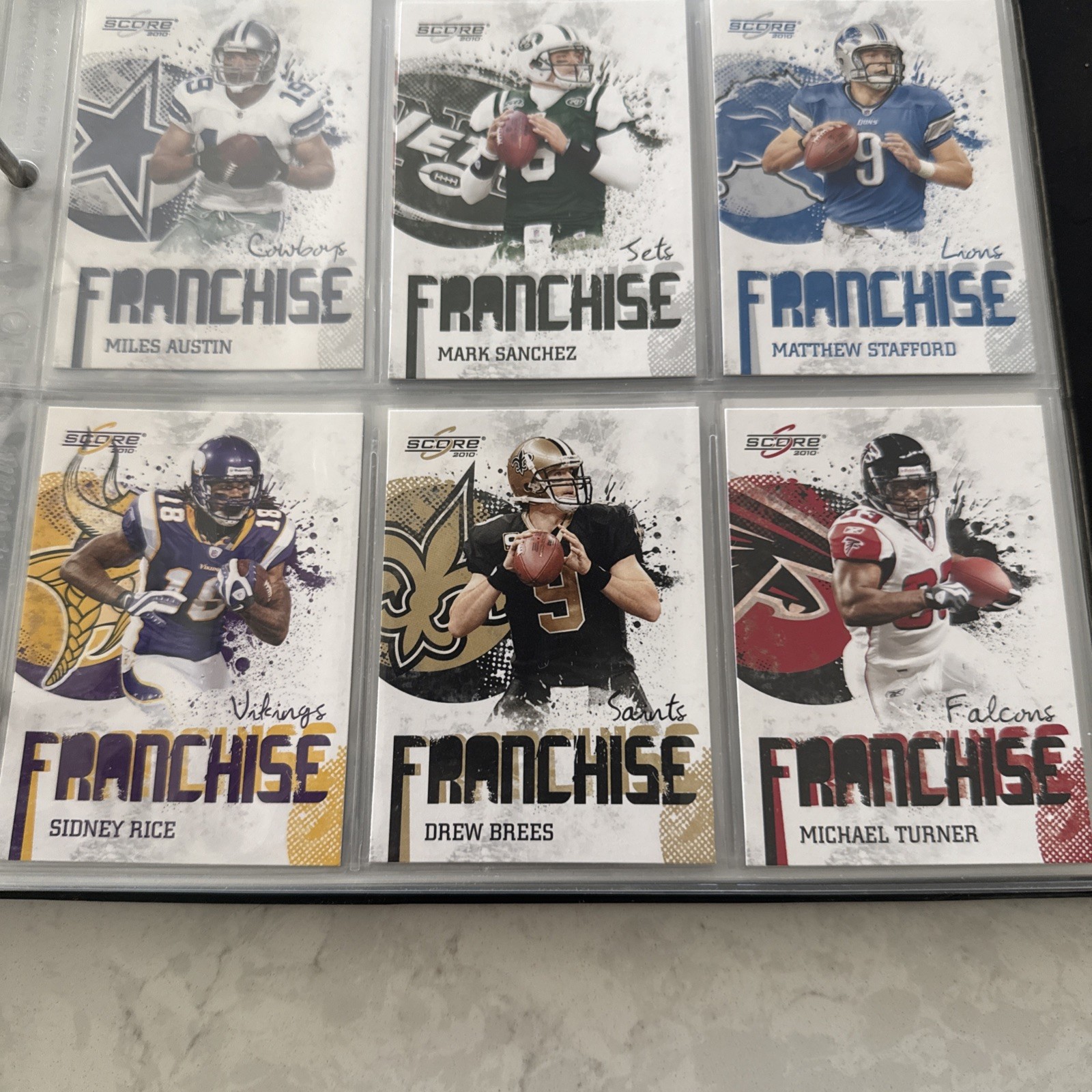 2010 Score Football Cards Franchise Inserts -You Pick- NFL Trading Card