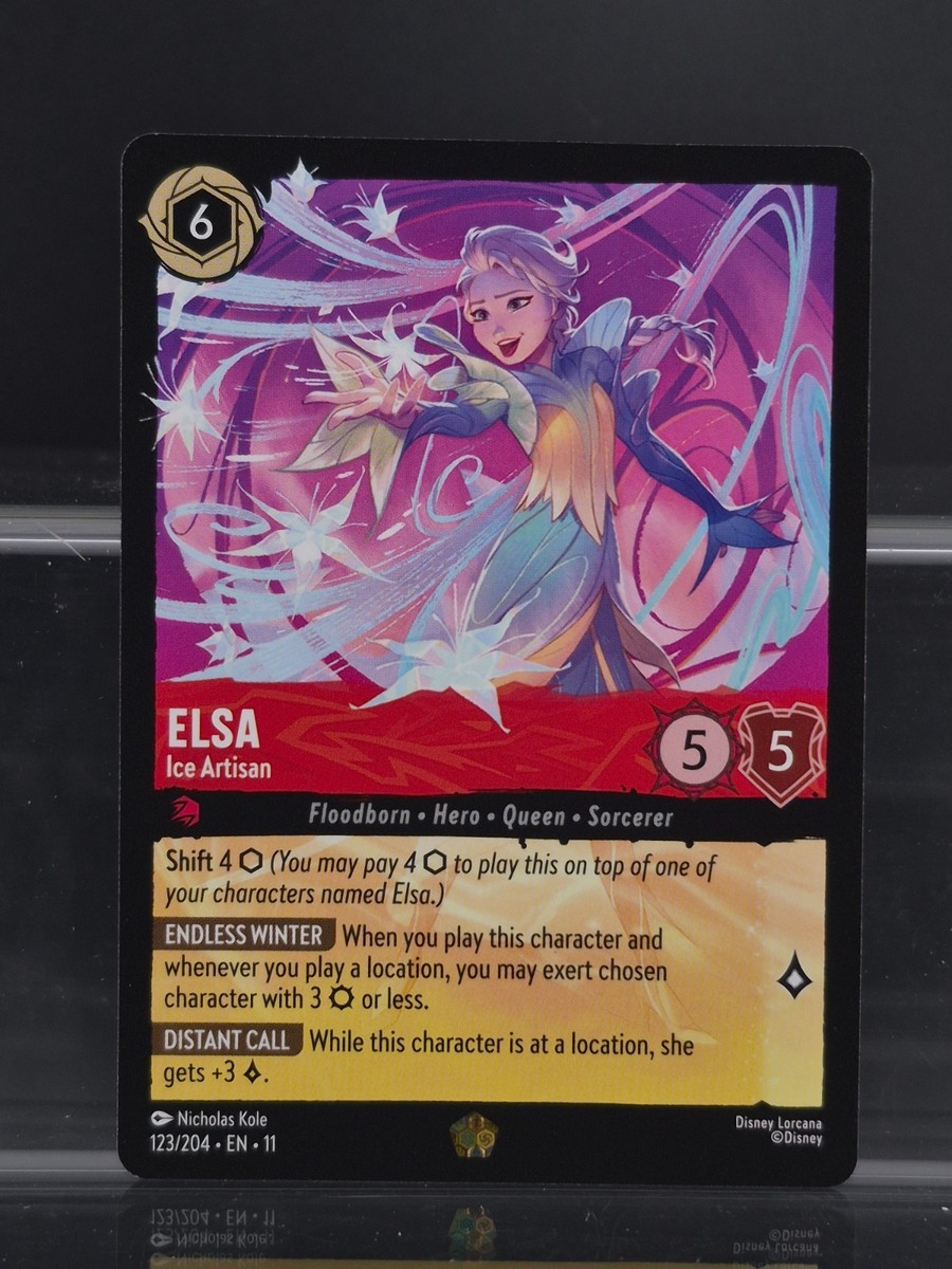 エルサ　エンチャ　ロルカナ　Winterspell Elsa - Ice Artisan (Enchanted) - Winterspell - Disney Lorcana