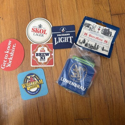 Set Of 25 Vintage Beer Mats Collection From Norfolk England BNIP Open