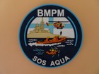 écusson pompier sos aqua plongeurs marins-pompiers marseille pvc 8 cm