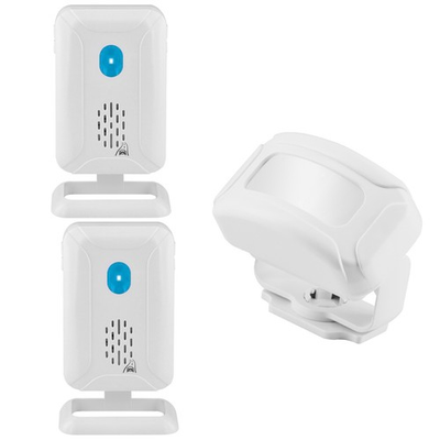 #ad #ad Security Driveway Alarm Indoor Outdoor Property 1 Motion Detector W 2 Receiver $33.43