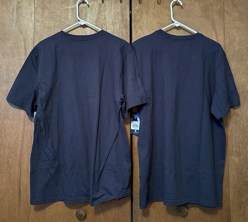 Two (2) NFL Authentic Dallas Cowboys Cotton T-Shirts Adult Size Large Blue NWT - 第 2/8 張圖片