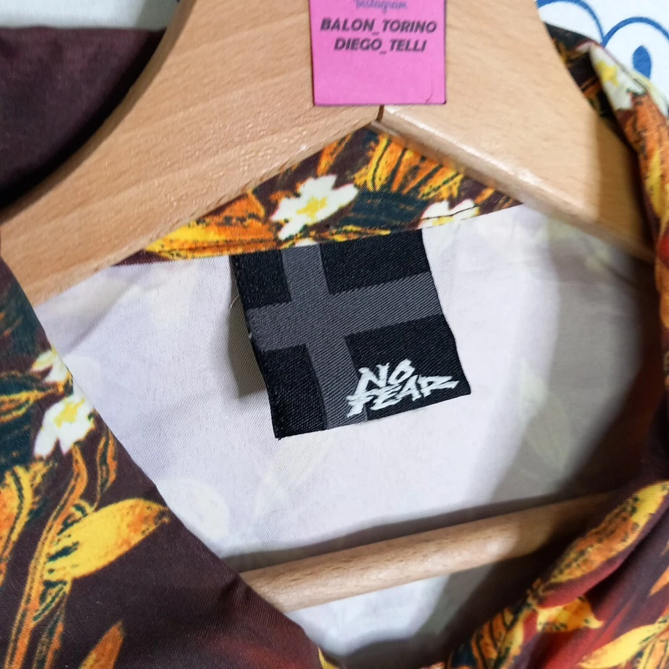 NO FEAR MADE IN USA SKATER TEMA FLOREALE LIFE STYLE STREETWEAR SHIRTSUMMER TG L - Imagen 4 de 4