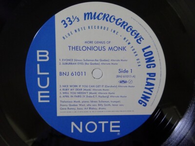 その他 LP Thelonious Monk More Genius Of Thelonious Monk BNJ61011 BLUE NOTE /00260 Thelonious Monk More Genius Of Thelonious ~ Blue Note BNJ-61011