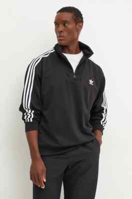 adidas Men's Adicolor Funnel Neck Track Top - Black Size L