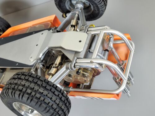 Aluminum Rear Bumper + Chassis Plate + Exhaust Tamiya RC1/10 Sand Scorcher Buggy - Picture 11 of 12