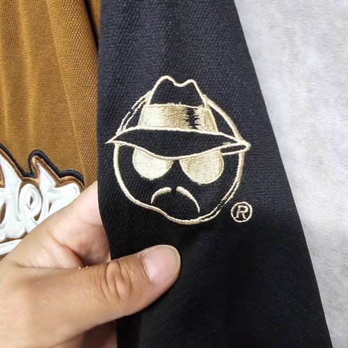 Vintage Y2K Lowrider 77 Magazine Streetwear Brown Raza Baseball Jersey Mens 2XL - Picture 4 of 8