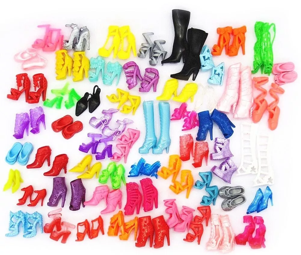 Shoes Barbie Accessories, Pink Barbie Shoes, Doll Accessory, Dolls Shoes