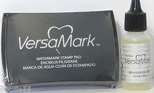 VersaMark Full Size Watermark Clear Ink Pad OR .5 Clear Re-Inker New Emboss Ink