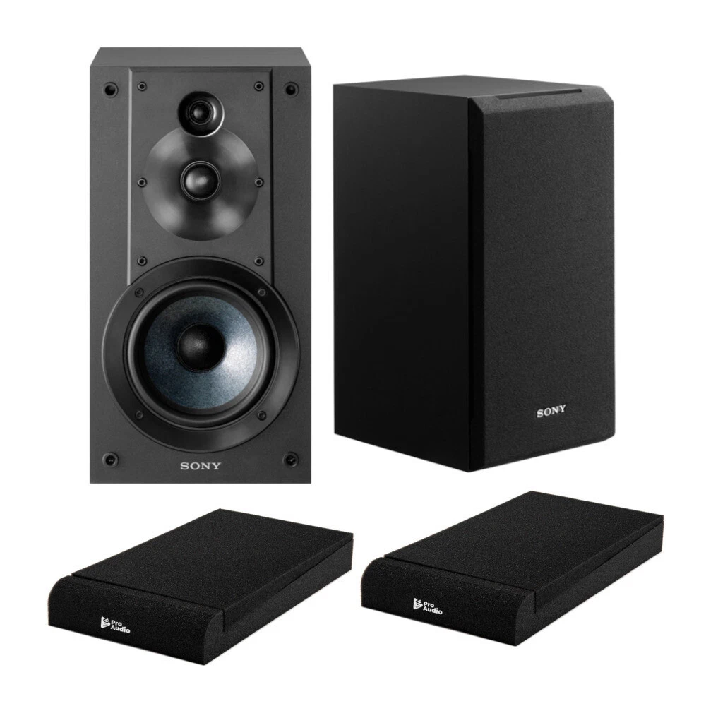 Sony - Core Series 5" 3-Way Bookshelf Speakers (Pair) - Black - Thumbnail 4