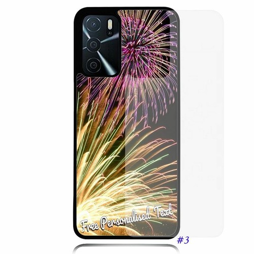 Personalised Text Glass Back Case For OPPO A52S A16 AX5s AX7 A53 A54 A94 A74 A76 - Picture 4 of 11