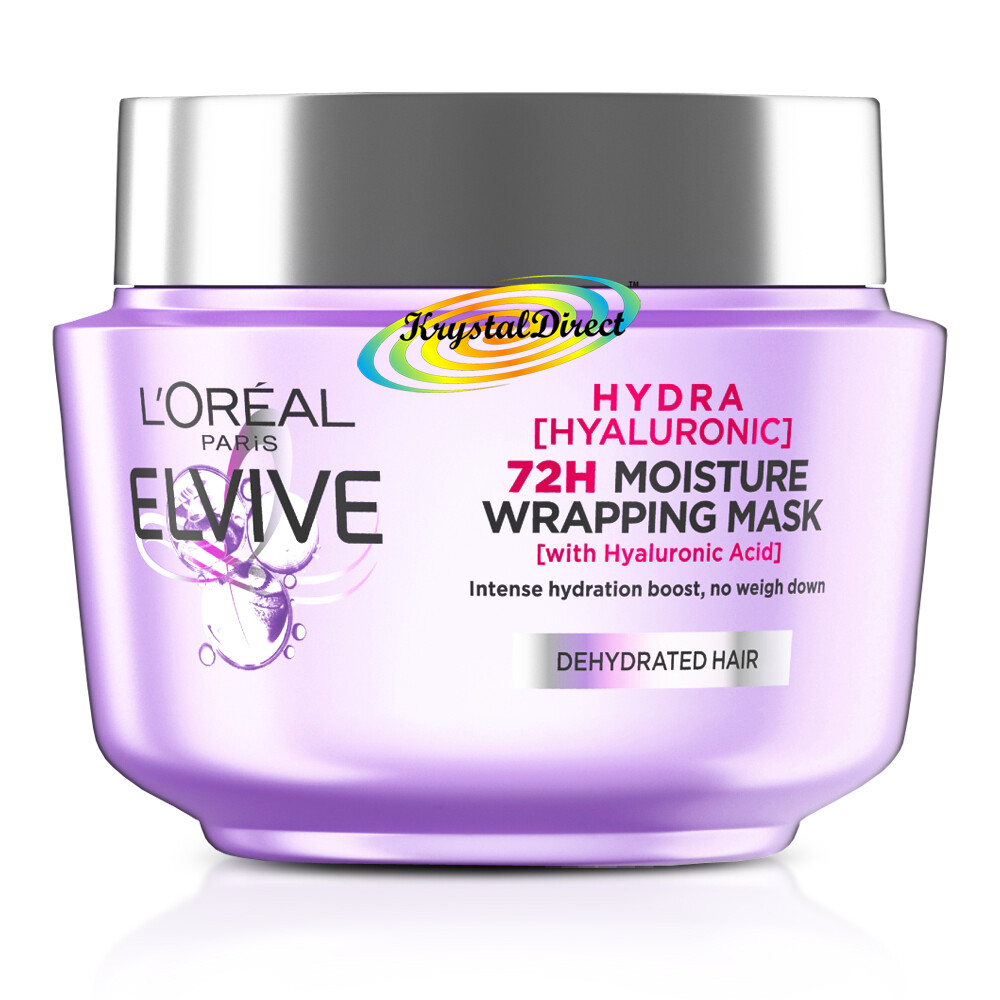 L'oreal Elvive Elvive Hydra Hyaluronic Moisture Wrapping Mask, For Dry Or Dehydrated Hair, 300Ml - Image 4