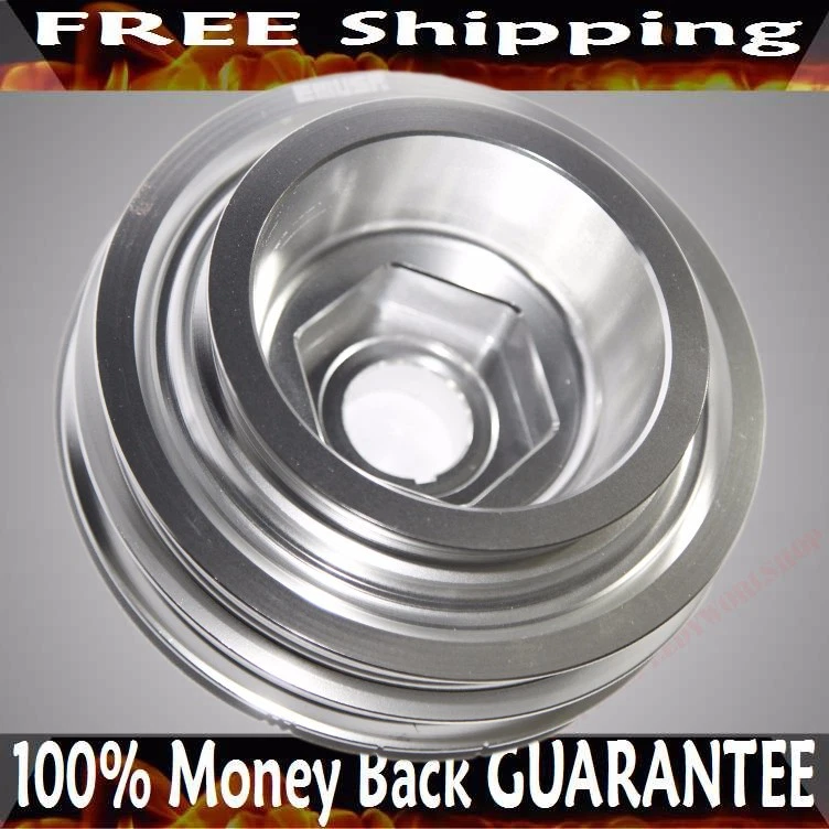 银曲柄滑轮仅适用于 B 系列 88-00 Civic B 88-91 CRX 93-97 Del Sol — 第 2/4 张图片