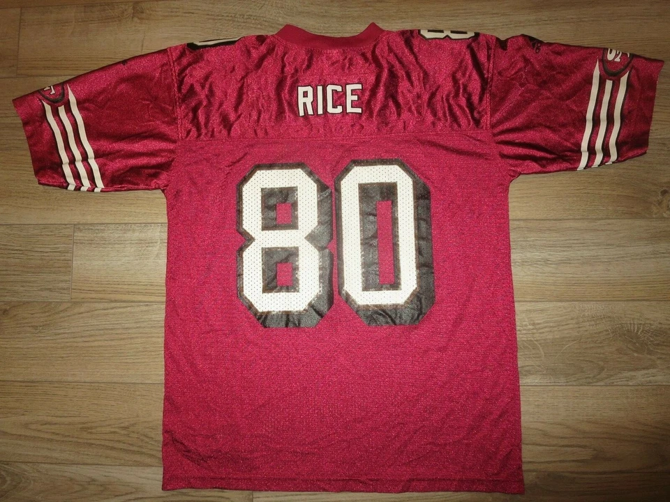 Jerry Rice #80 San Francisco 49ers NFL Fútbol Adidas Camiseta Juvenil LG 14-16 Foto 4 de 4