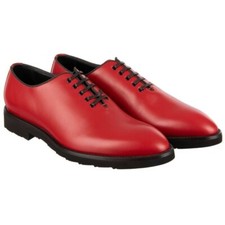  Dolce & Gabbana Leather Oxford Shoes SICILIA Red Size 40 #422.1
