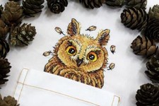 MP Studia Cross Stitch on Clothes Curious Owl B-245 / SV-245
