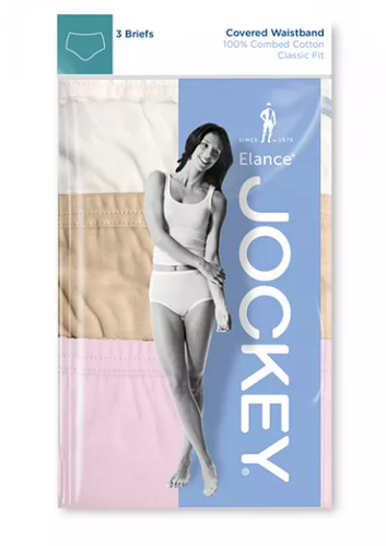 Women's Jockey 3-Pack Briefs ( PALE COSMETICS) Cotton Comfort Classic Underwear - Picture 7 of 7