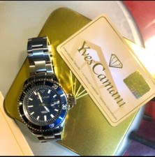 Yves Camani Uhr Blau Datum 5 ATM Gehäuse und Stahlband