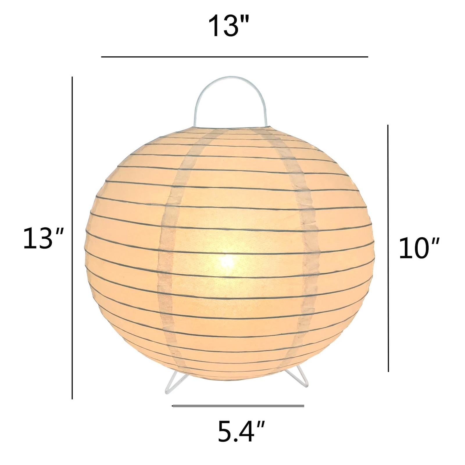 Rice Paper Lamp Desk Floor Lantern Nightstand Bedside Smalll Lamps for Bedroo...