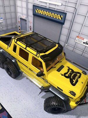 Custom 1/10 Traxxas TRX-6 Mercedes 6x6 Yellow Fully Upgraded