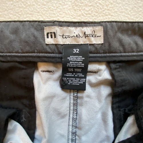 Pantalones Travis Mathew abiertos a cerrar para hombre talla 32x33 gris rendimiento golf negocios - Imagen 3 de 9