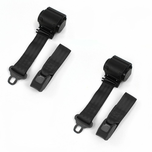 Chevy Nova 1975-1979 Airplane 2 Point Tan Lap Bucket Seat Belt Kit With Bracketry 2 Belts