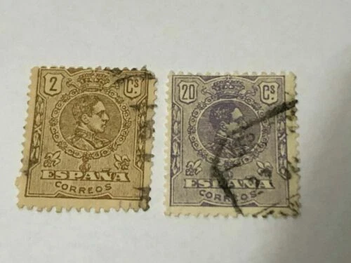 Sellos sueltos de España anteriores a 1872 de 2 sellos usado
