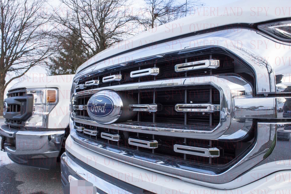 Fits 2021-2022 Ford F-150 XL/2022 XLT Main Chrome Grille insert Trim Foto 4 de 4