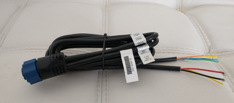 Lowrance PC-30 Power Cable Cord Blue Connector. Works on LMS, Elite, and HDS NEW