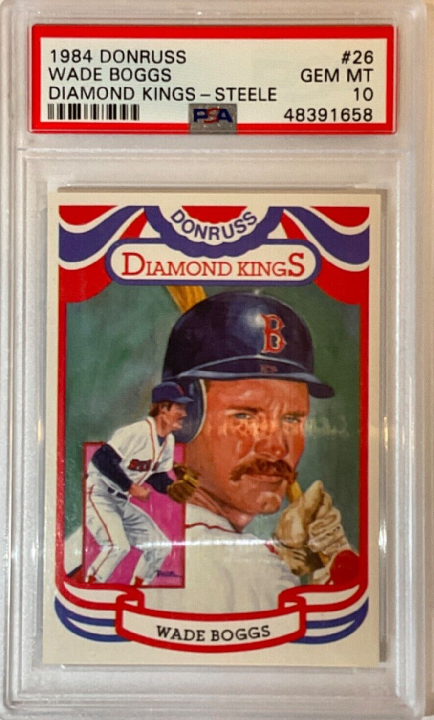 1984 Donruss — Steele — Diamond Kings — Wade Boggs — 💎 MINT PSA 10