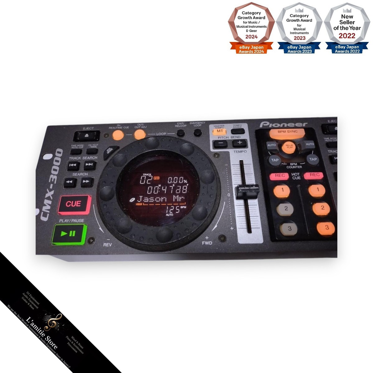 Pioneer パイオニア　CDツインプレイヤー　CMX-3000 動作確認済み CMX-3000 (archived) Twin CD deck (black) - Pioneer DJ